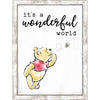 Disney Winnie the Pooh It's a Wonderful World Framed Wall Decor New