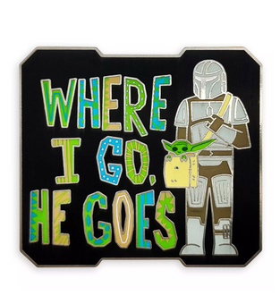 Disney Parks Star Wars The Mandalorian Flair Limited Release Pin New with Card