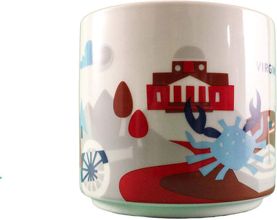 Starbucks You Are Here Virginia Ceramic Coffee Mug New with Box