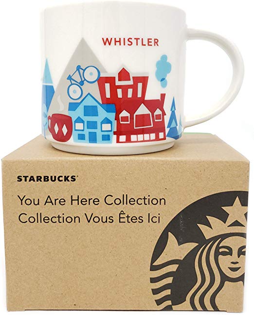 Starbucks You Are Here Whistler Canada Ceramic Coffee Mug New With Box