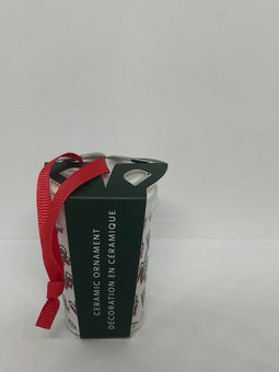 Starbucks Merry Coffee Ceramic Christmas Ornament New with Tag