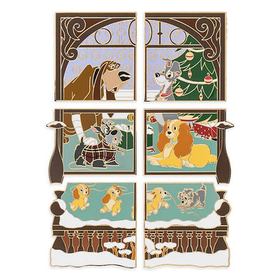 Disney Yuletide World of Disney Holiday Countdown Calendar Pin Set Limited New
