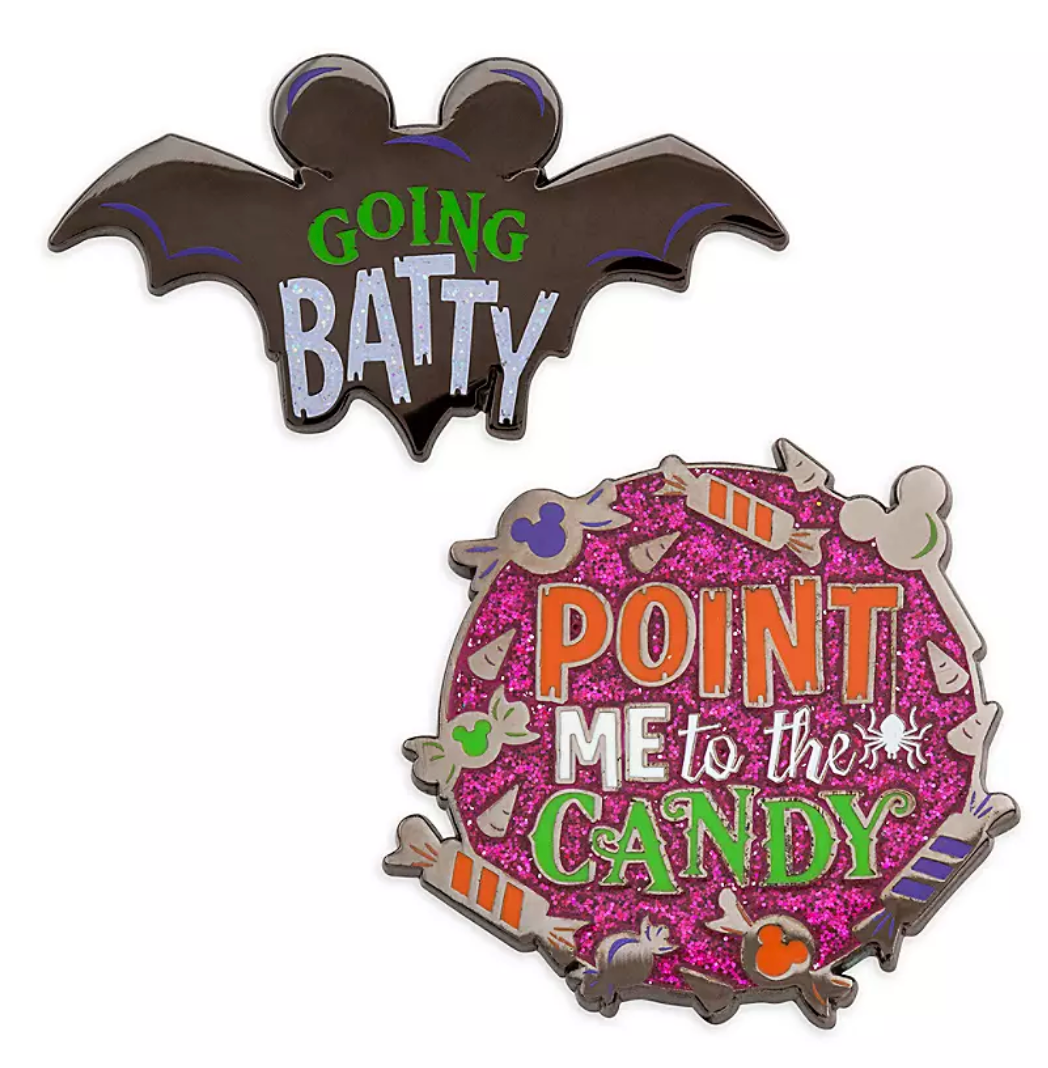 Disney Parks Happy Halloween Going Batty Point Me to the Candy Pin New with Card