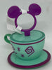 Disney Parks Mad Tea Party Tea Cup Spinning Keychain New with Tag