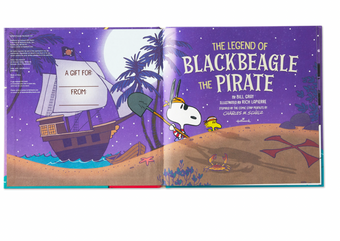 Hallmark Halloween Peanuts The Legend of Blackbeagle the Pirate Pop-Up Book New