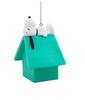 Hallmark Peanuts Snoopy on Turquoise Doghouse Christmas Tree Ornament New w Tag