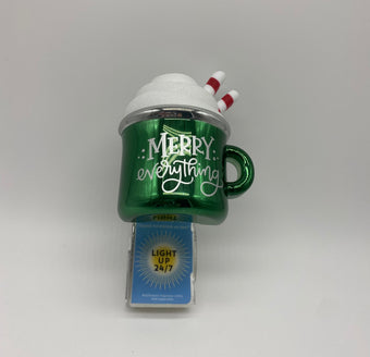 Bath and Body Works Hot Cocoa Mug Christmas Light Up Wallflowers Plug New Tag