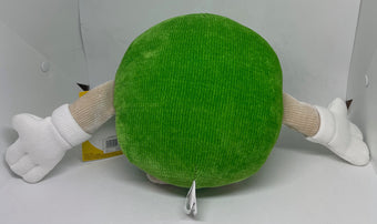 M&M's World Green Character Big Face Plush New with Tags
