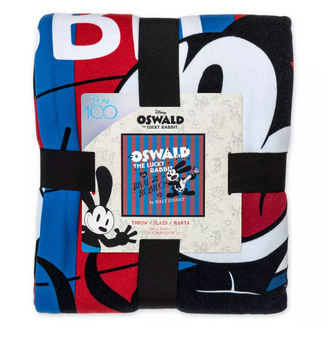 Disney 100 Celebration Oswald the Lucky Rabbit Rival Romeos Throw New with Tag