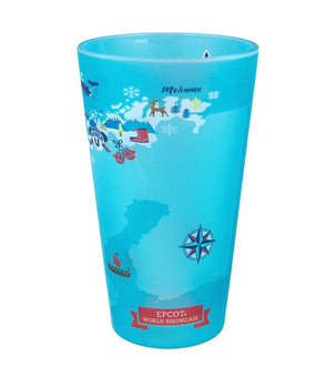Disney Parks Epcot Mickey & Friends Norway Tall Glass New