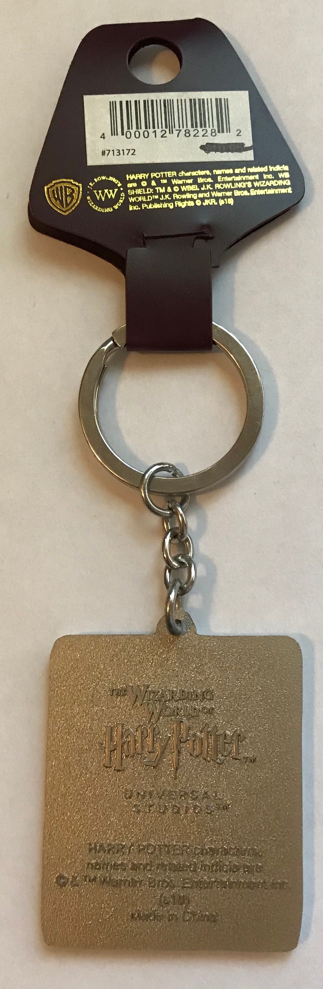 Universal Studios Harry Potter Hufflepuff Attribute Metal Keyring New with Tag