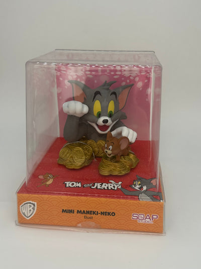 Soap Studio Tom and Jerry Mini Maneki Neko Vinyl Bust Figurine New with Box