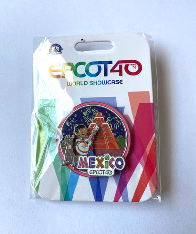 Disney Parks Epcot 40th World Showcase Mexico Coco Miguel Dante Pin New w Card