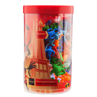 Disney Store Incredibles 2 Tub of Heroes and Villains New With Box