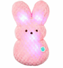 Peeps Easter Peep Pink Bunny Light Up Plush New with Tag