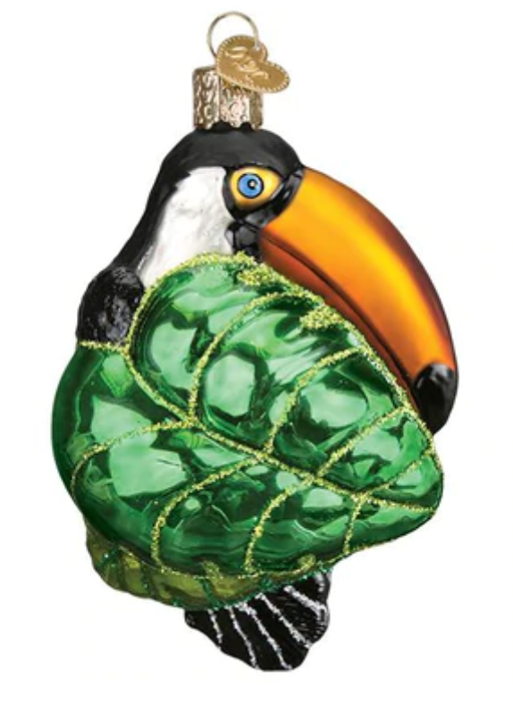 Old World Christmas Toucan Glass Christmas Ornament New With Box