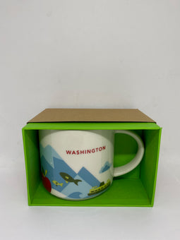 Starbucks Coffee You Are Washington Ceramic Coffee Mug New with Box