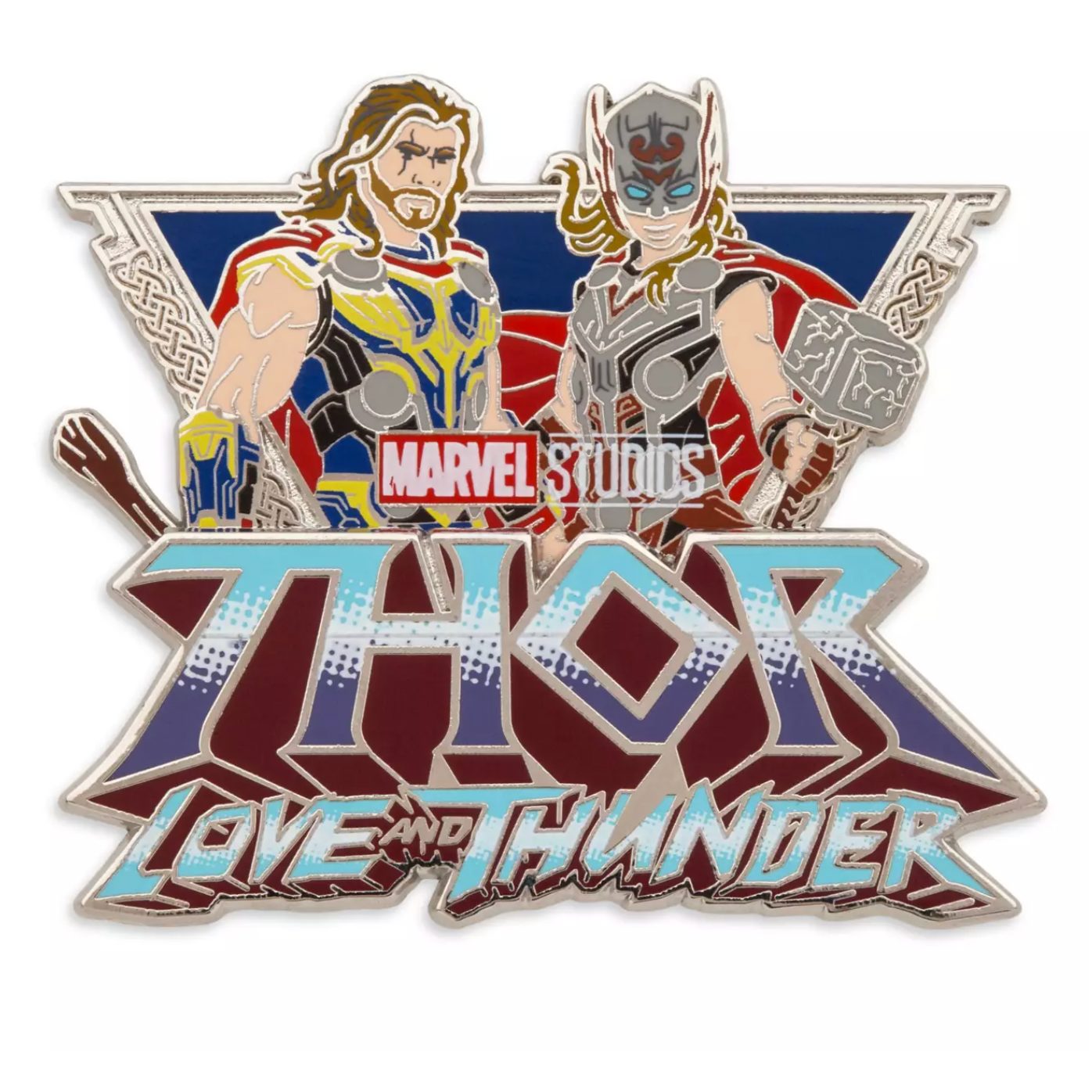 Disney Thor Love and Thunder Worthy Thor and Mighty Thor Pin New with Card