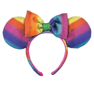 Disney Parks Minnie Mouse Rainbow Headband One Size New with Tags