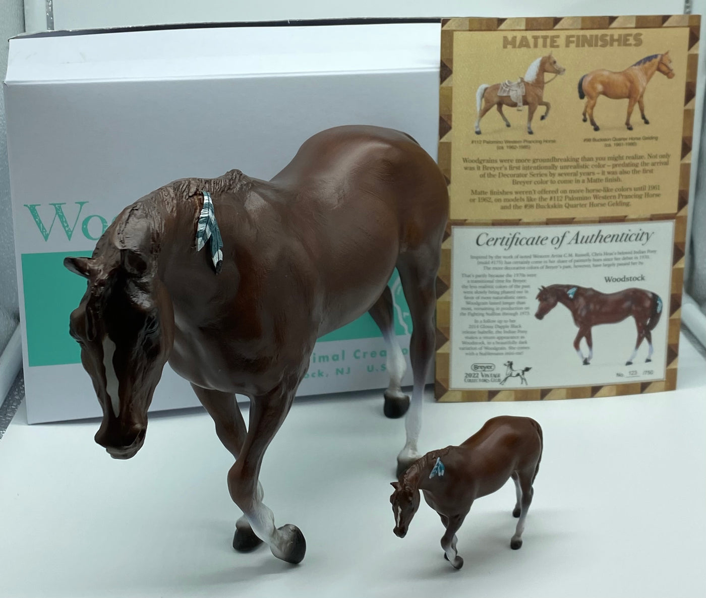 Breyer Horses 2022 Woodstock Indian Pony Mold Vintage Club Special Run New w Box