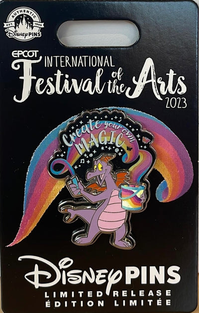Disney Festival of Arts 2023 Figment Create Your Own Magic Limited Pin New Card