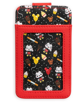 Disney Parks Mickey Food Icons Credit Card Wallet New with Tags