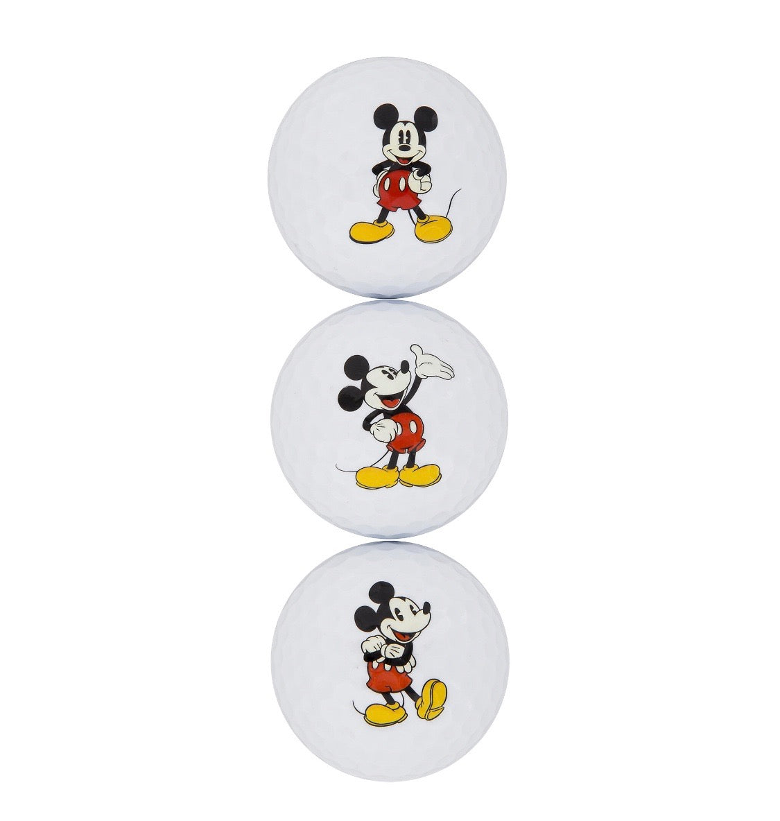 Disney Parks Mickey Golf Balls 3 Pack Set New with Box