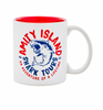 Universal Studios Jaws Amity Island Shark Tours Ceramic Mug New