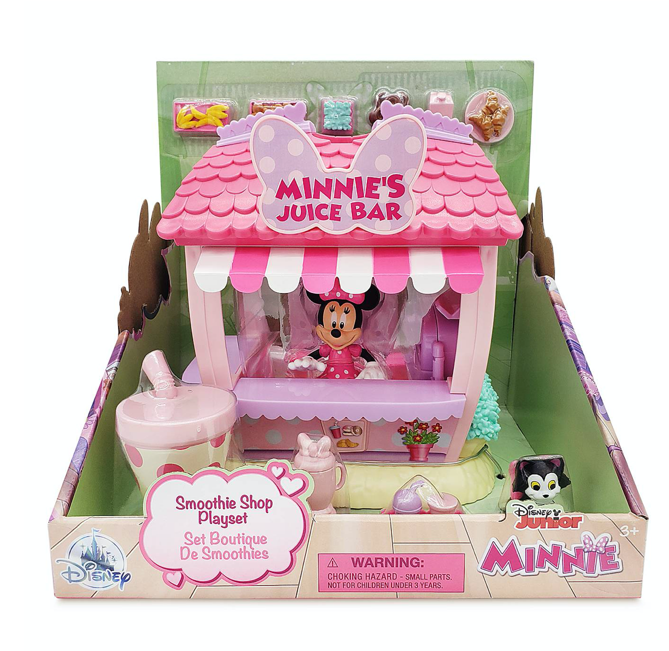 Disney Minnie Mouse and Figaro Smoothie Shop Play Set New with Box