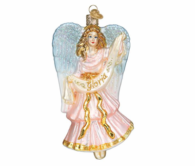 Old World Christmas Nativity Angel Blown Glass Christmas Ornament New with Box