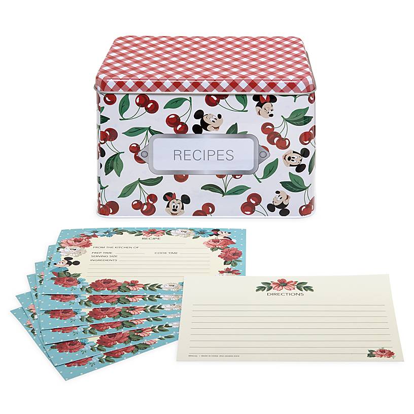 Disney Parks Back in the Day Mickey and Minnie Retro Recipe Cards Box Set New
