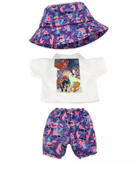 Disney NuiMOs Outfit Graphic T-Shirt with Matching Pants and Bucket Hat New Card