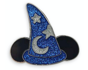 Disney Wishes Come True Blue Sorcerer Hat Pin Fantasia Limited Release New Card