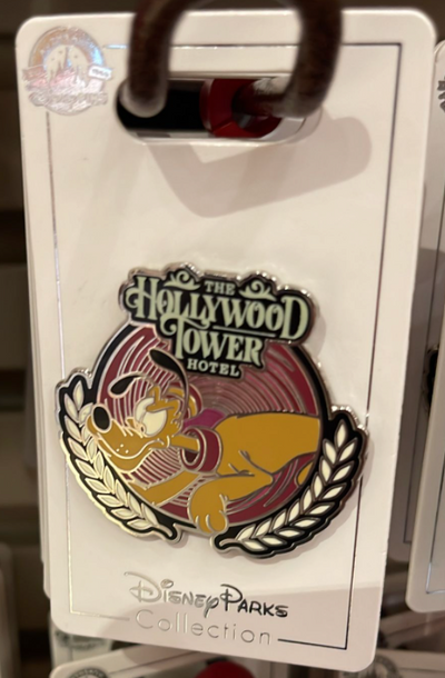Disney Parks The Hollywood Tower Hotel Pluto Pin New With Card