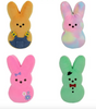 Peeps 6 inch Plush Toy With Marshallow Scent, Set of 4 New With Tag