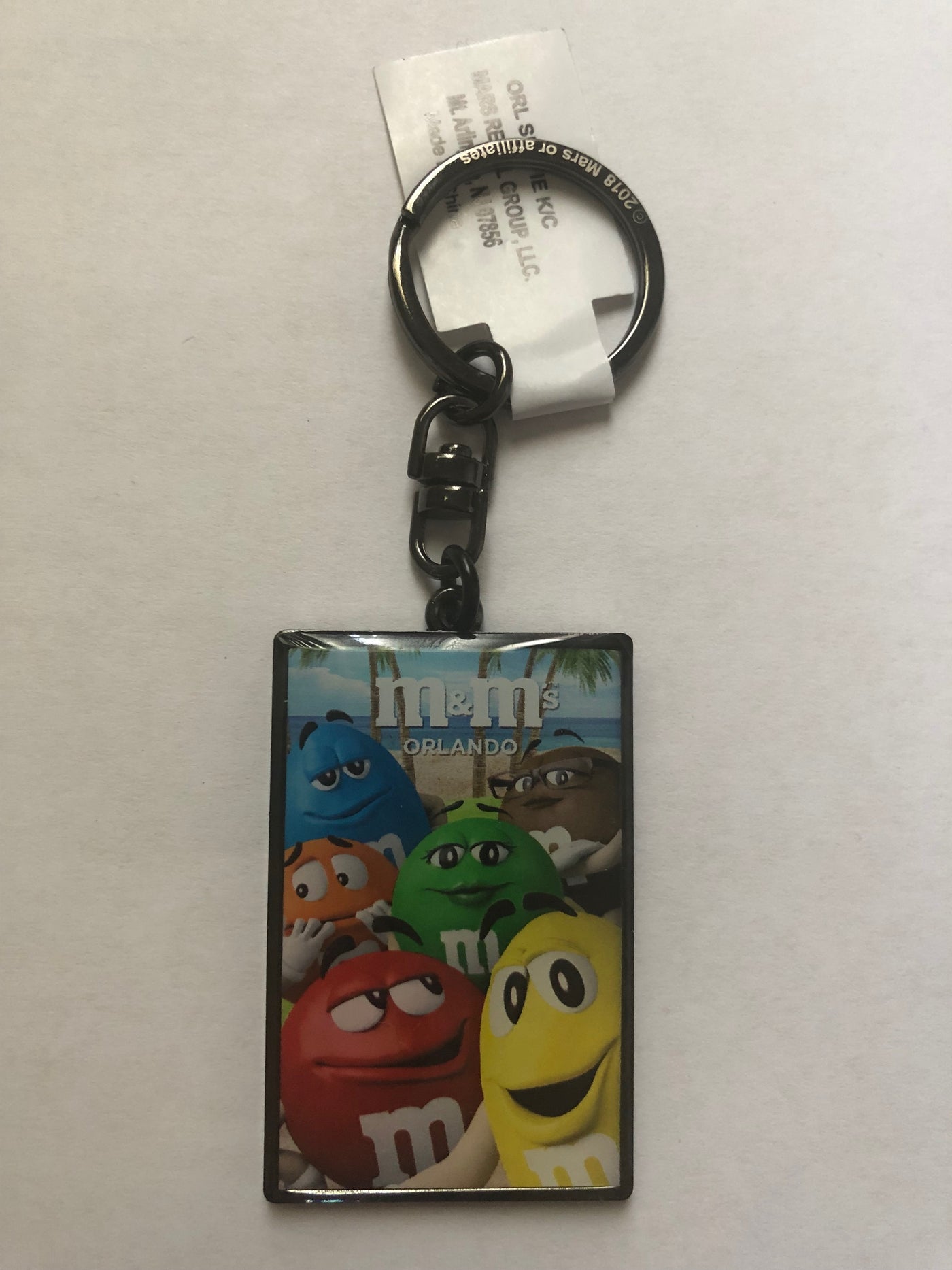 M&M's World Characters Selfie Orlando Metal Keychain New with Tag