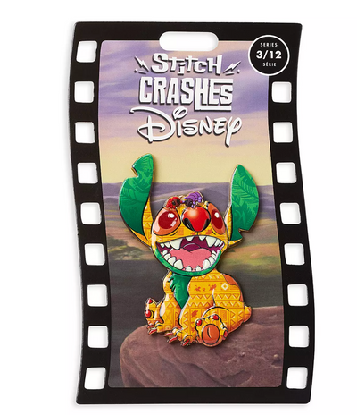 Disney Stitch Crashes The Lion King Pin Limited New with Card