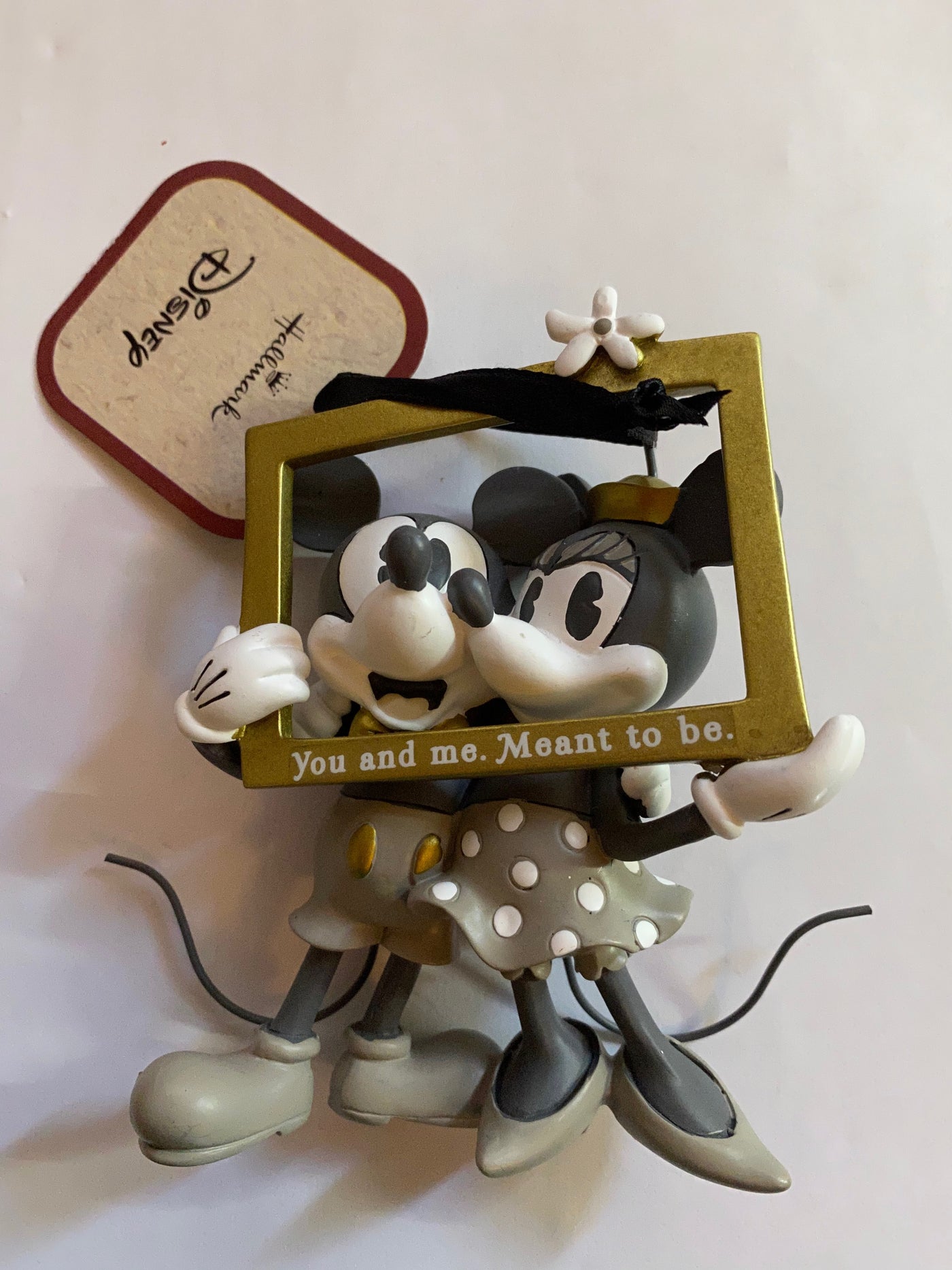 Hallmark Valentine Mickey and Minnie Love You and Me Meant to Be Ornament New