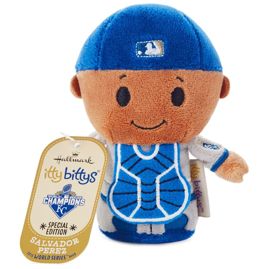 Hallmark MLB Kansas City Royals Salvador Perez Itty Bittys Plush New with Tag