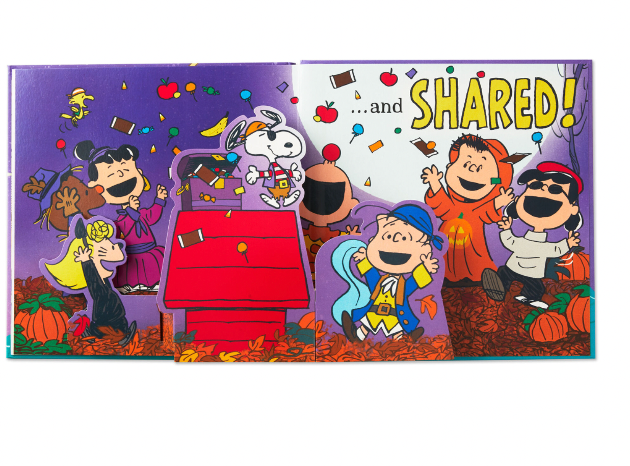 Hallmark Halloween Peanuts The Legend of Blackbeagle the Pirate Pop-Up Book New