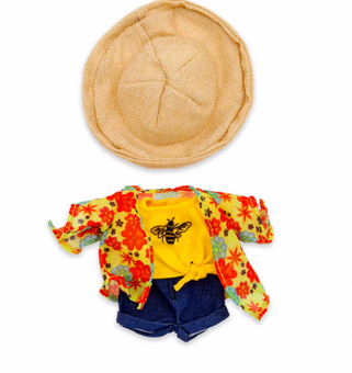 Disney NuiMOs Outfit Graphic T-shirt Patterned Kimono Jeans and Sun Hat New Card