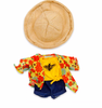 Disney NuiMOs Outfit Graphic T-shirt Patterned Kimono Jeans and Sun Hat New Card