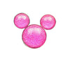 Disney Parks Mickey Mouse Pink Glitter Pin New with Card