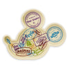 Disney Parks Passport Collection Mickey Attractions Porcelain Plate New