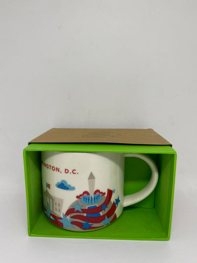 Starbucks Coffee You Are Washington DC Ceramic Coffee Mug New with Box