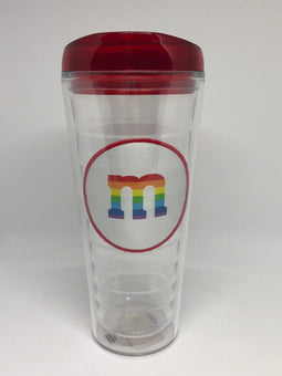 M&M's World Red Lentil Patch 22oz Tumbler New