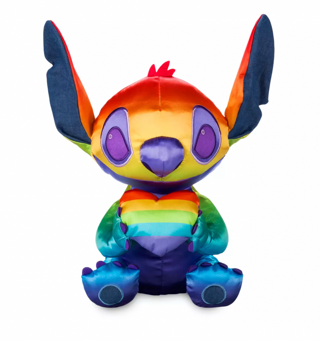 Disney Pride Collection Stitch with Heart Medium Plush New with
