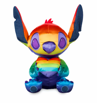 Disney Pride Collection Stitch with Heart Medium Plush New with Tag