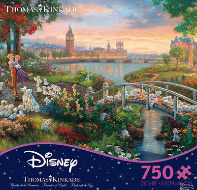 Disney Thomas Kinkade Ceaco 101 Dalmatians 750 Pcs Puzzle New with Box