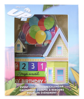 Disney Up Carl Fredricksen House Countdown Block Calendar New with Box